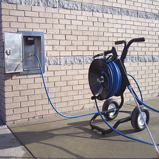 Stainless steel Easiwash remote wash station enclosure